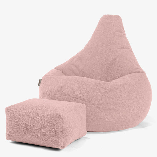 Puff Pera - Boucle Rosa 01