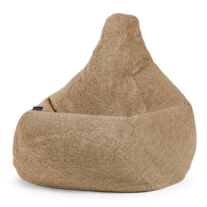 Puff Pera - Chenilla Premium Visón 02