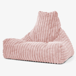 Puff Pera 'Relajarse' - Pana de Felpa Ultra Rosa Empolvado