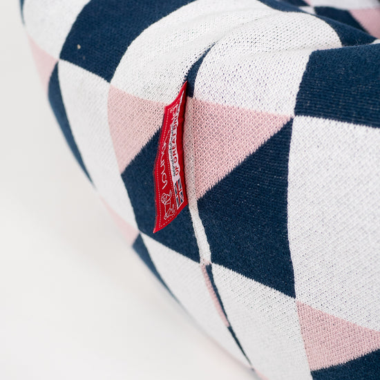 Puff Redondo - Punto Geométrico Azul 03