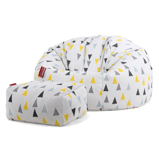 Puff Redondo - Punto Triángulo Geométrico 02