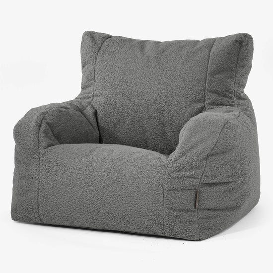 Puff Sillón Josephine - Boucle Gris 01