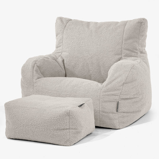 Puff Sillón Josephine - Boucle Marfil 02
