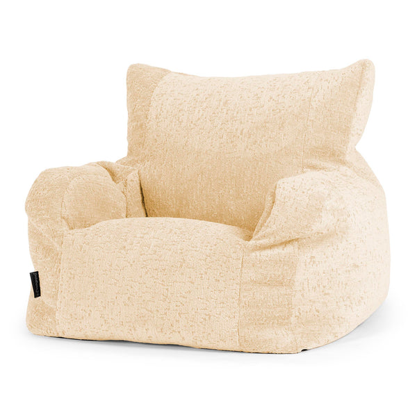 Puff Sillón Josephine - Chenilla Premium Marfil 01