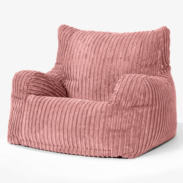 Puff Sillón Josephine - Pana Clásica Durazno 01