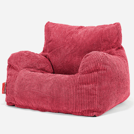 Puff Sillón Josephine - Pompón Rojo pastel 01