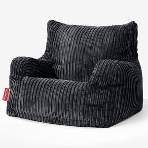 Puff Sillón Josephine - Pana Clásica Negro