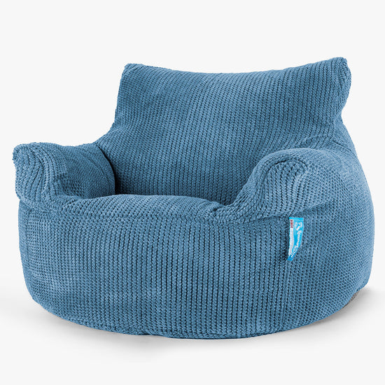 Puff Sillón para niños 3-8 años - Pompón Cielo 01