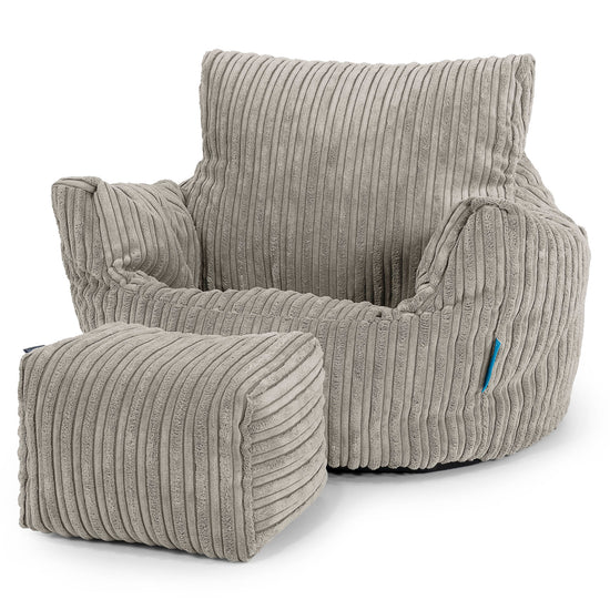 Puff Sillón para niños 1-3 años - Pana Clásica Visón 02