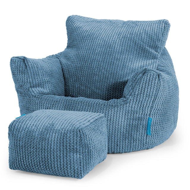 Puff Sillón para niños 1-3 años - Pompón Cielo 02