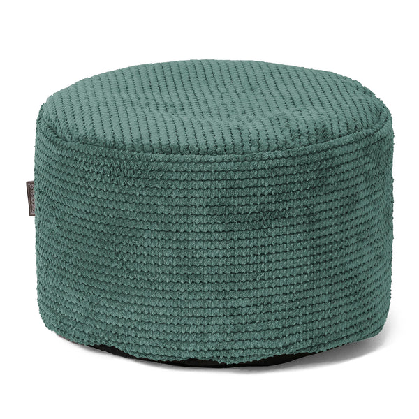 Reposapiés Redondo - Pompón Verde Musgo 01