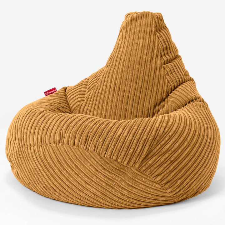 Silla De Juego Puf - Pana Clásica Miel Dorada 02