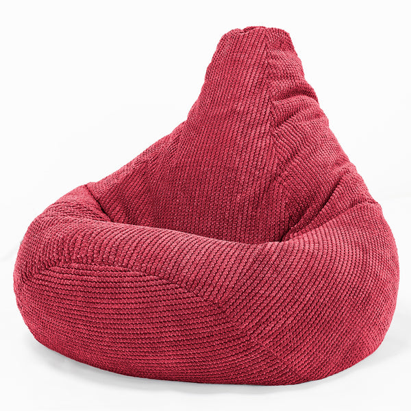 Silla De Juego Puf - Pompón Rojo pastel 01