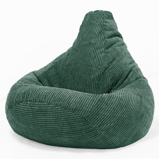 Silla De Juego Puf - Pompón Verde Musgo 02