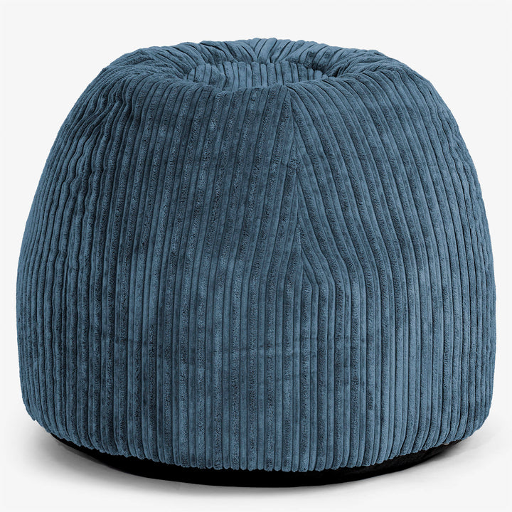 Silla Pouf de Oficina Ergonómica - Pana Clásica Azul marino - 01