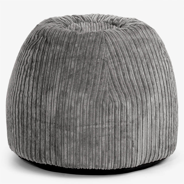 Silla Pouf de Oficina Ergonómica - Pana Clásica Grafito - 01
