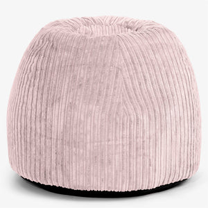Silla Pouf de Oficina Ergonómica - Pana Clásica Rosa Claro