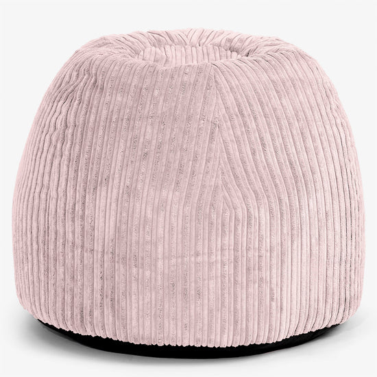 Silla Pouf de Oficina Ergonómica - Pana Clásica Rosa Claro - 01
