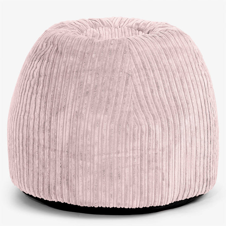 Silla Pouf de Oficina Ergonómica - Pana Clásica Rosa Claro - 01