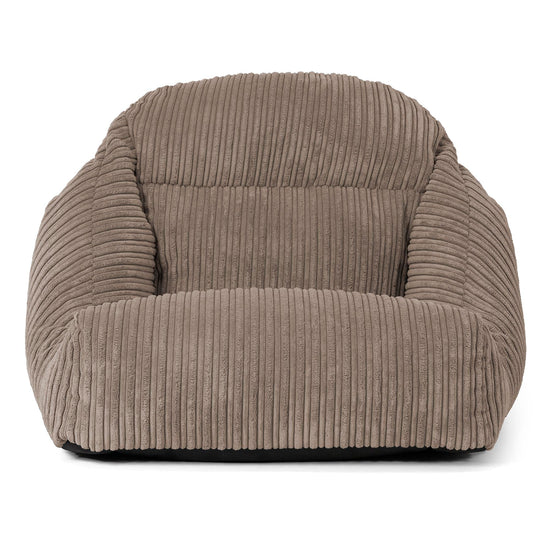 Silla Puff de Suelo Aya - Pana Clásica Marrón empolvado 02