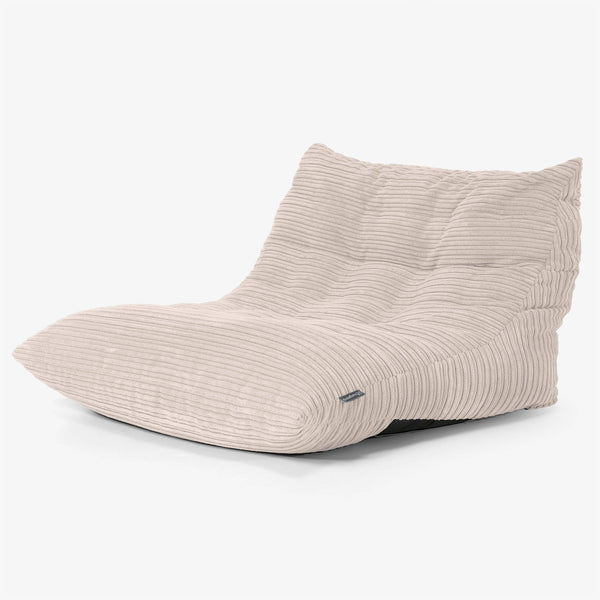 Silla Puff de Suelo Noah - Pana Clásica Marfil 01