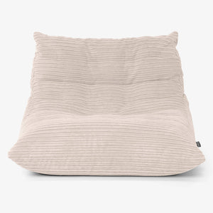 Silla Puff de Suelo Noah - Pana Clásica Marfil