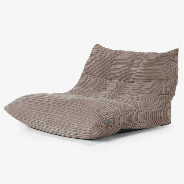 Silla Puff de Suelo Noah - Pana Clásica Marrón empolvado 01