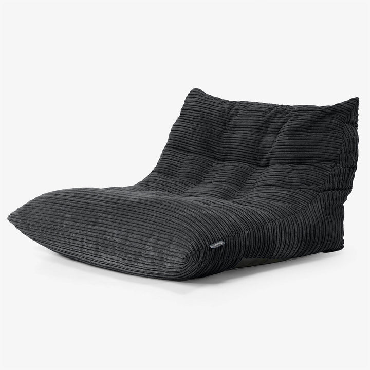 Silla Puff de Suelo Noah - Pana Clásica Negro 02