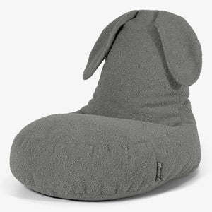Silla Puff Infantil Animal Conejo de 2 a 6 años - Boucle Gris