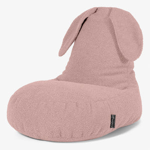 Silla Puff Infantil Animal Conejo de 2 a 6 años - Boucle Rosa