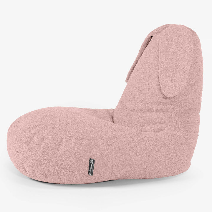 Silla Puff Infantil Animal Conejo de 2 a 6 años - Boucle Rosa 02