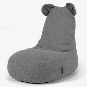 Silla Puff Infantil Animal Oso de 2 a 6 años - Boucle Gris