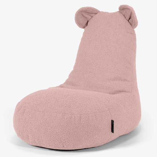 Silla Puff Infantil Animal Oso de 2 a 6 años - Boucle Rosa 01