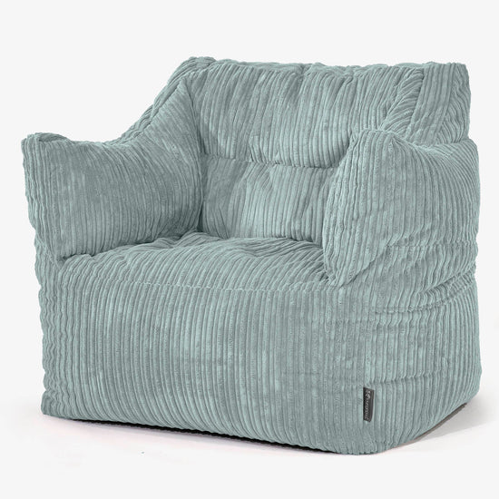 Sillón Puff Victor - Pana Clásica Menta 01