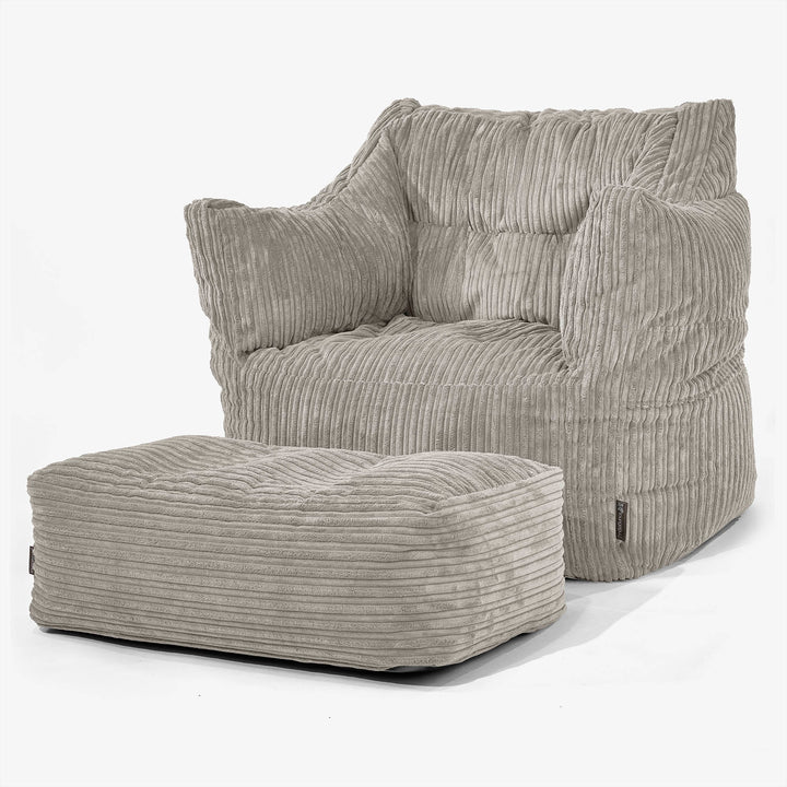 Sillón Puff Victor - Pana Clásica Visón 02