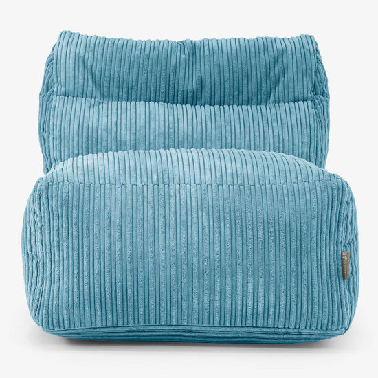 Sofá Modular Puf, Sección Central - Pana Clásica Egeo Azul 02