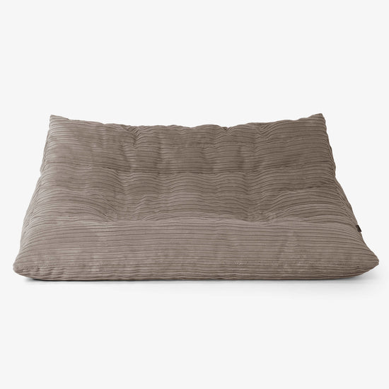 Sofá Puff de Suelo Noah - Pana Clásica Marrón empolvado 01