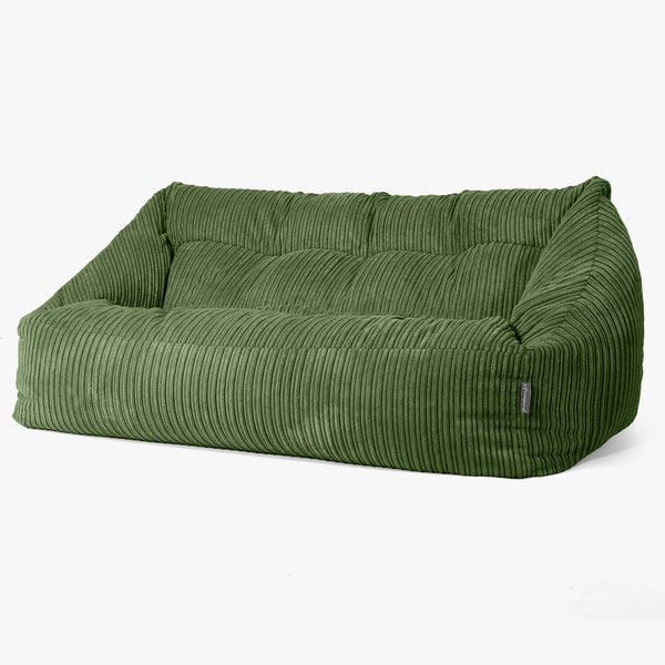 Sofá Puff Maya - Pana Clásica Bosque Verde 01