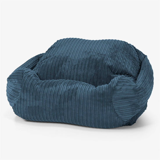 Puf Silla Sabina - Pana Clásica Azul marino 01