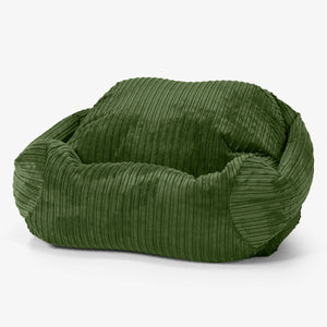 Puf Silla Sabina - Pana Clásica Bosque Verde