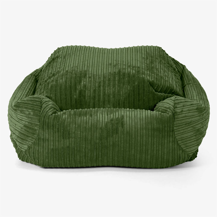 Puf Silla Sabina - Pana Clásica Bosque Verde 02