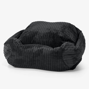 Puf Silla Sabina - Pana Clásica Negro