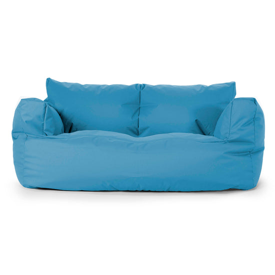 Puf Sofá Josephine - Fácil Cuidado Exterior Azul turquesa 01