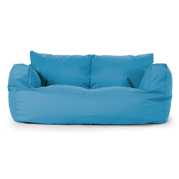 Puf Sofá Josephine - Fácil Cuidado Exterior Azul turquesa 01
