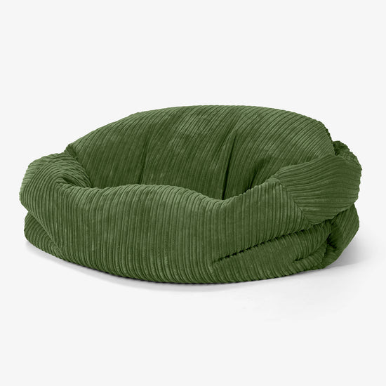 Puf Sofá Sabina - Pana Clásica Bosque Verde 01