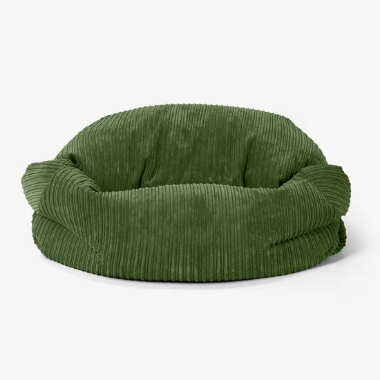Puf Sofá Sabina - Pana Clásica Bosque Verde 02