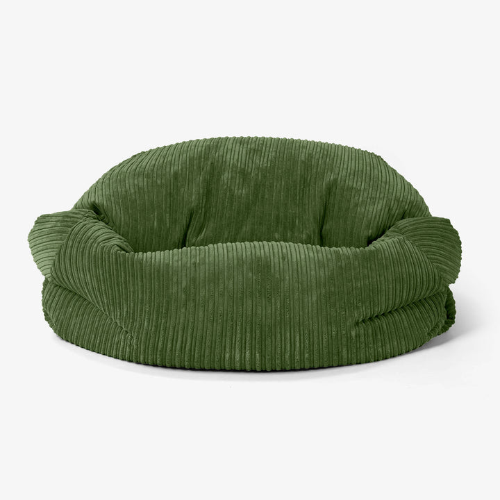 Puf Sofá Sabina - Pana Clásica Bosque Verde 02