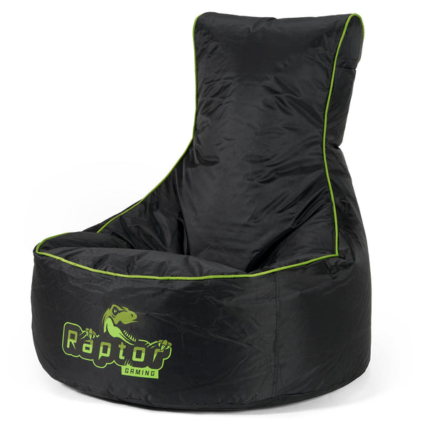 Puff Gaming Estilo Asiento de Coche - Negro / Verde 01