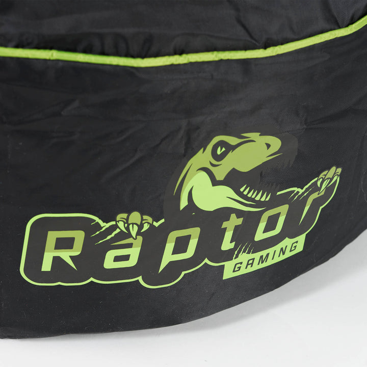 Puff Gaming Estilo Asiento de Coche - Negro / Verde 08