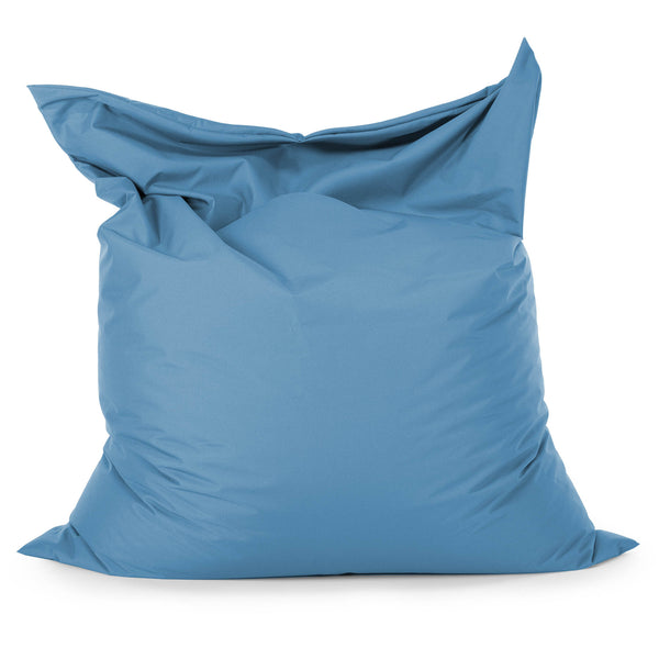 Puff Gigante Cama XL - Fácil Cuidado Exterior Azul turquesa 01